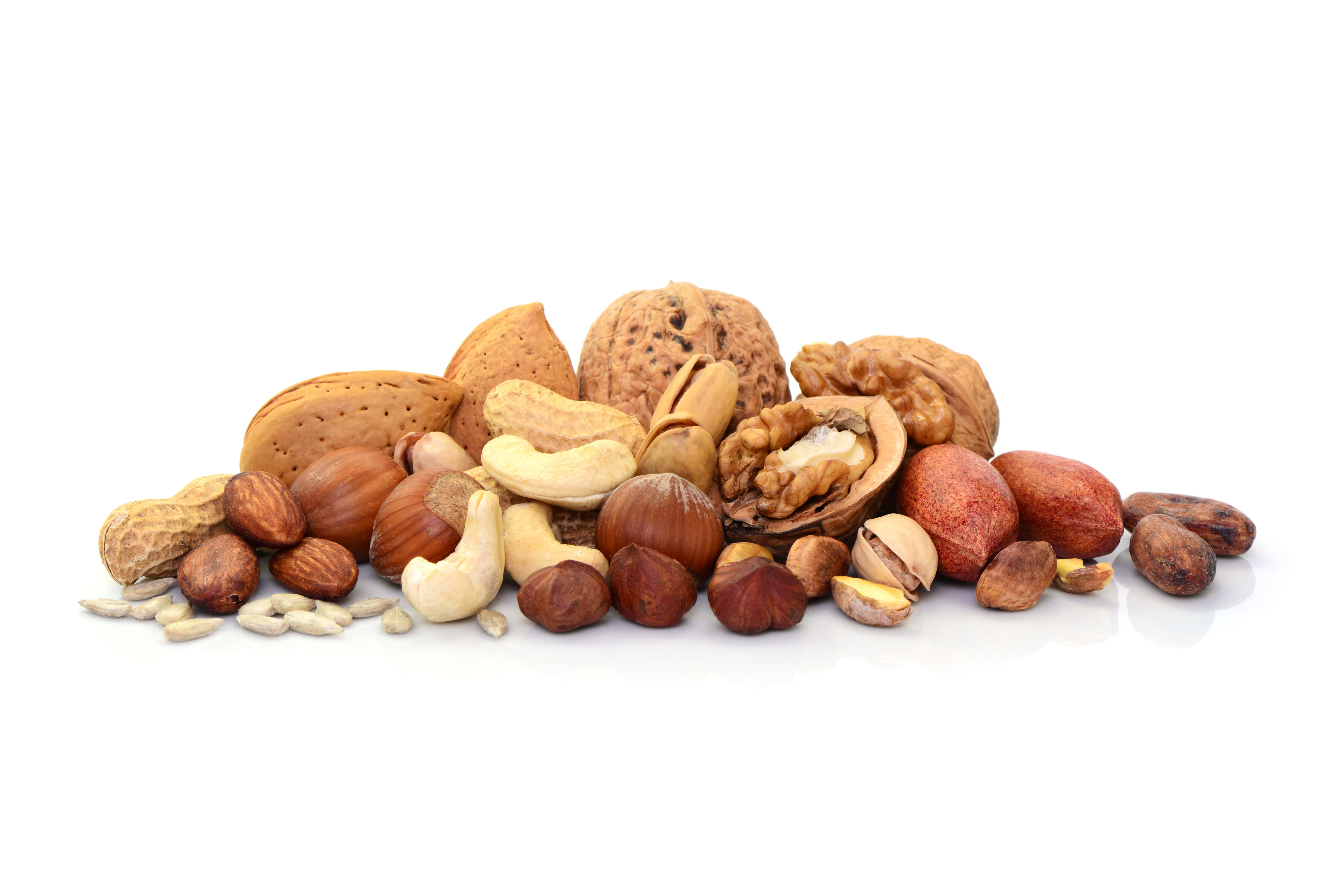 Objav Semená, orechy a huby